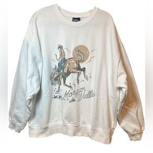 Morgan Wallen Graphic Crewneck Sweatshirt Western Cowboy XL